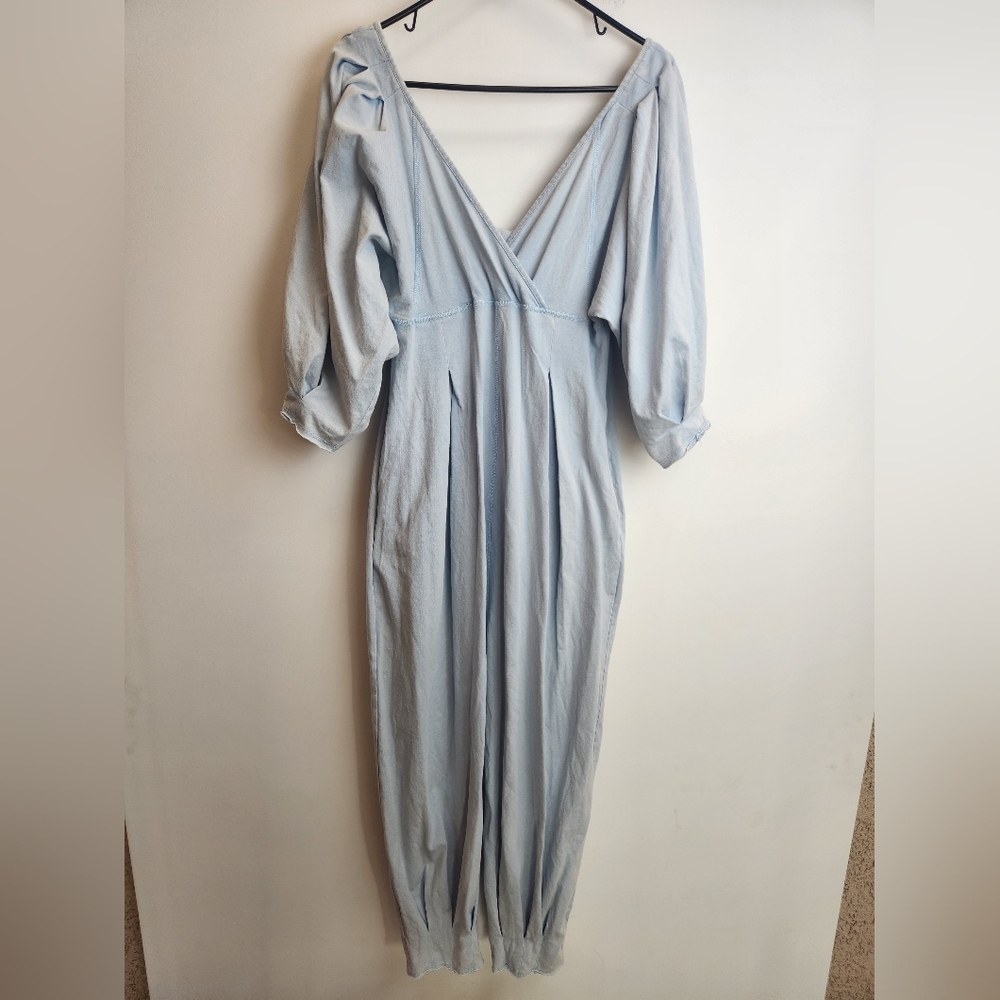 Free People Intimately Free People Jumpsuit Romper Lotta Love Size S Blue.